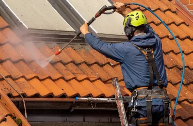 Démoussage et hydrofuge de toiture à Arlos